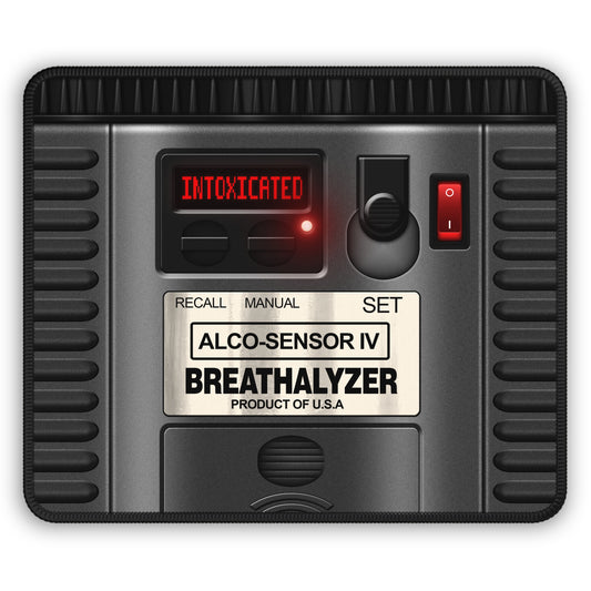 Intoxicated Breathalyzer Mouse Pad