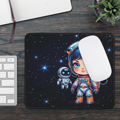 Cute Space Explorer Mouse Pad