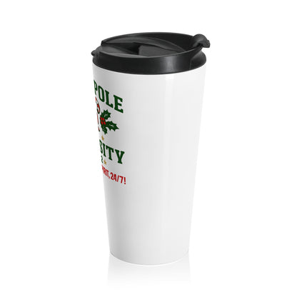 North Pole University Travel Mug