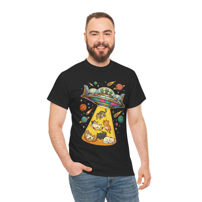 Alien Cat Abduction T-Shirt