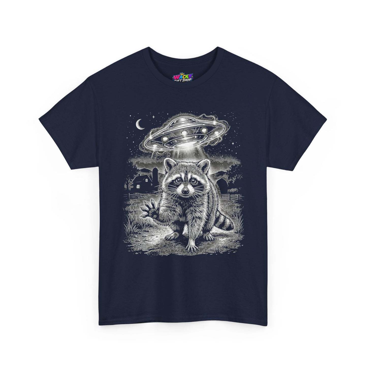 Take Me With You Raccoon UFO T-Shirt