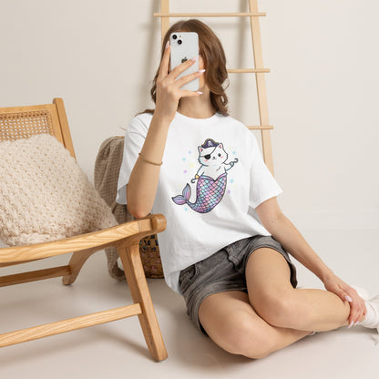 Pirate Mermaid Cat T-Shirt