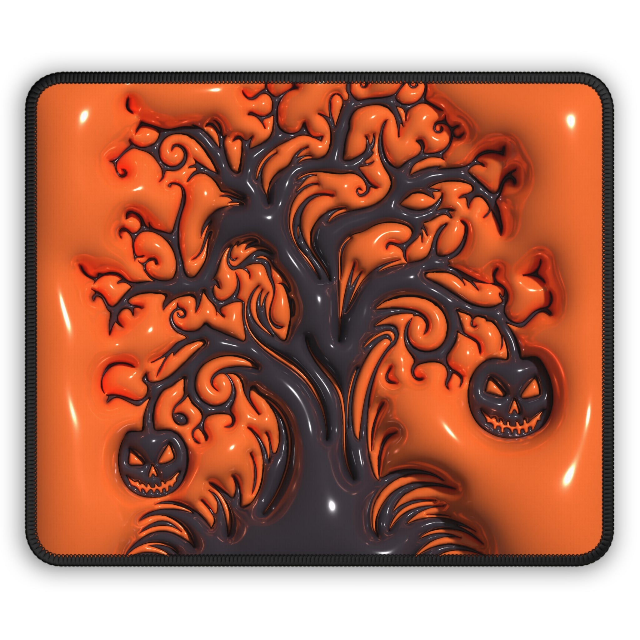 Halloween Pumpkin Tree Mouse Pad