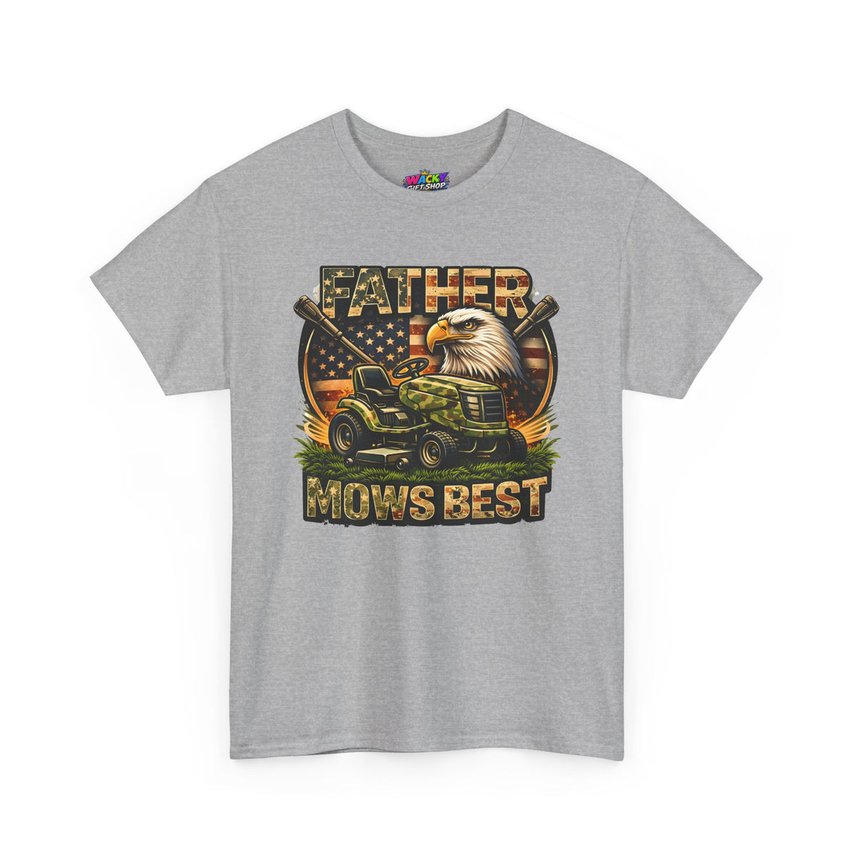 Father Mows Best Lawn Mower T-Shirt