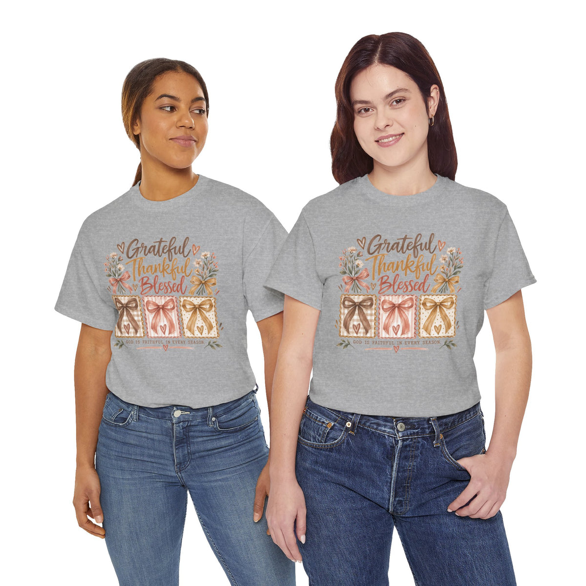 Grateful Thankful Blessed Christian T-Shirt