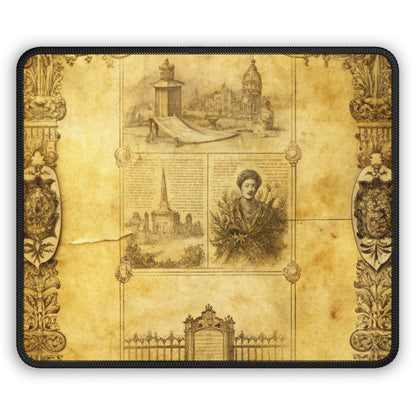 Vintage Victorian Collage Mouse Pad