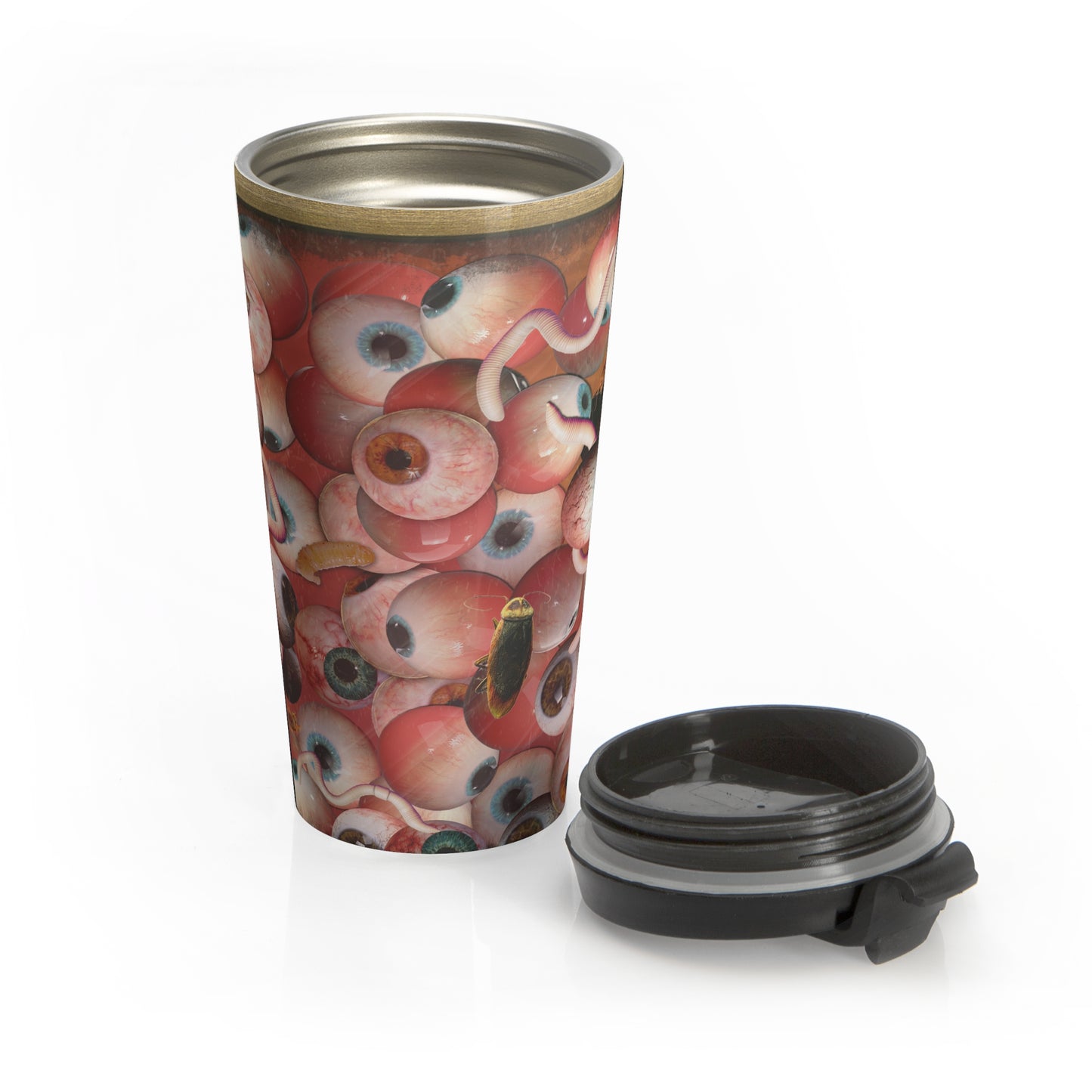 Eyeball Swarm Travel Mug