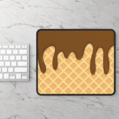 Chocolate Ice Cream Drip Mouse Pad