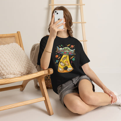 Alien Cat Abduction T-Shirt