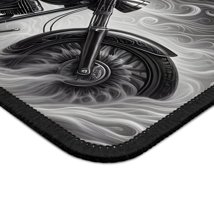 Smoke and Steel Skull Rider Mouse Pad