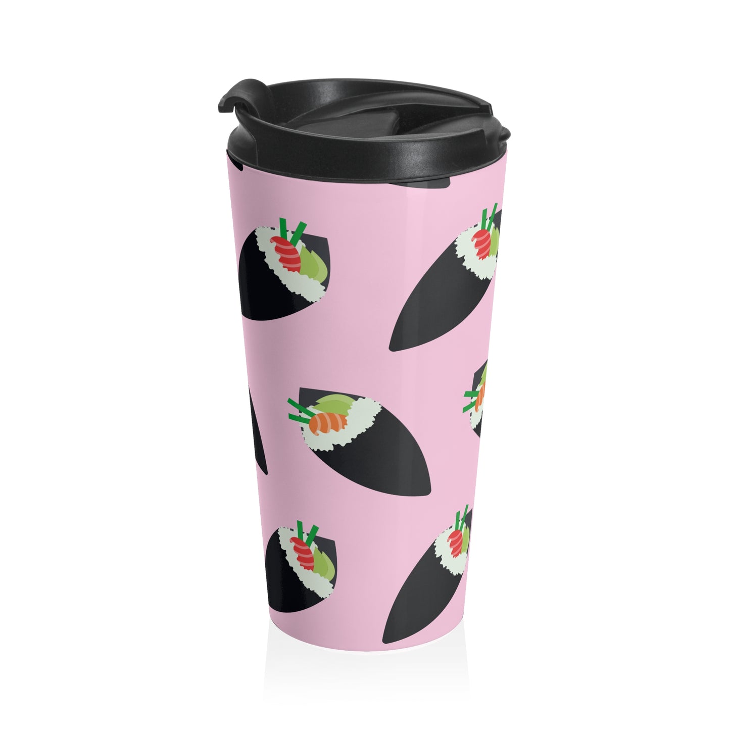 Sushi Roll Pattern Travel Mug