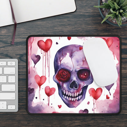 Bleeding Hearts Skull Mouse Pad