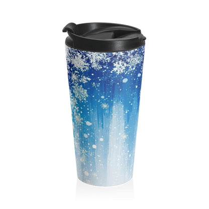 Frostfall Blue Travel Mug
