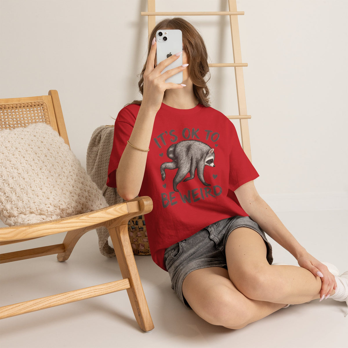 It’s OK to Be Weird Raccoon T-Shirt