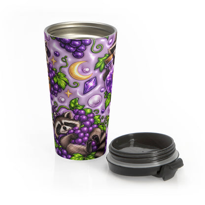 Wine Not? Raccoon Stainless Steel Travel Mug