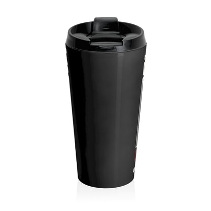 Raccoon Pole Dancing “Mind Ya Business” Stainless Steel Travel Mug