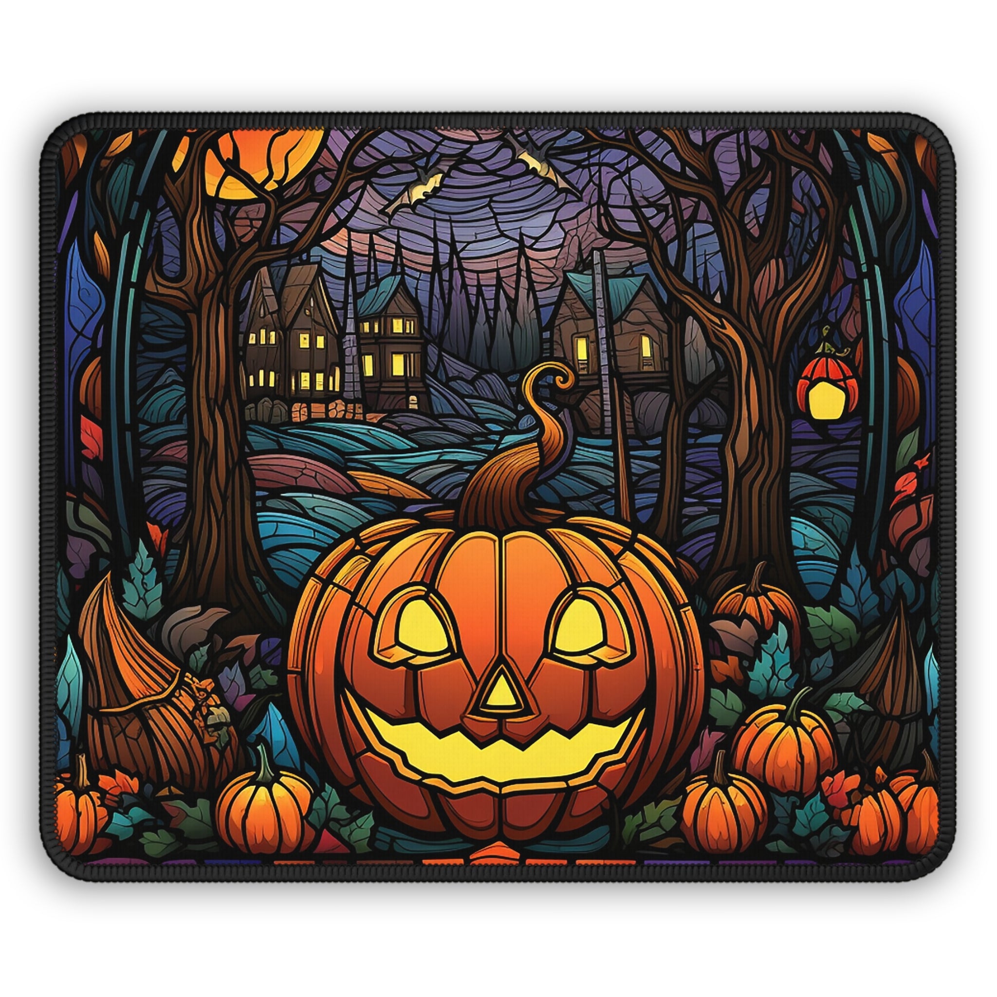 Enchanted Pumpkin Forest Mouse Pad