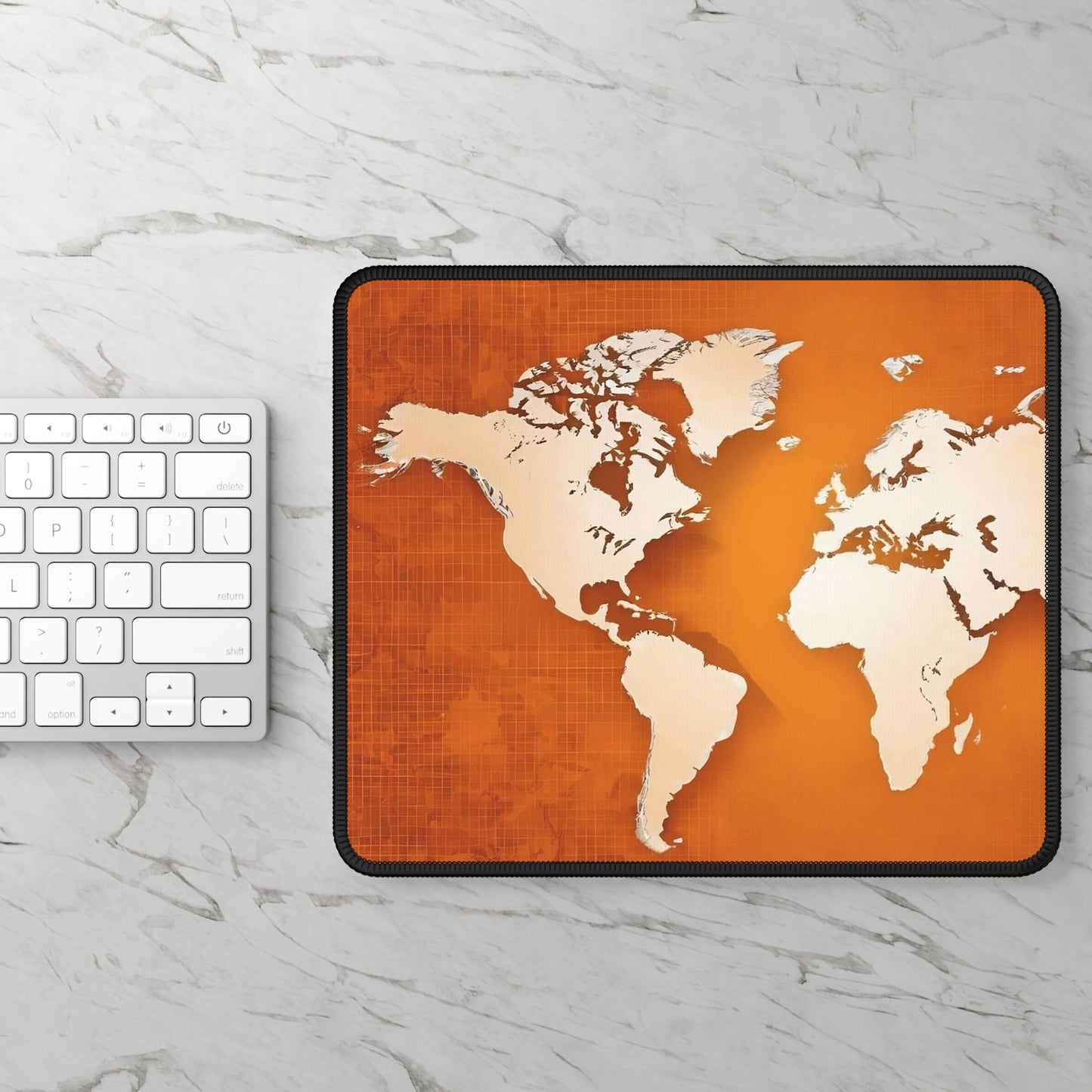 Wanderlust World Map Mouse Pad