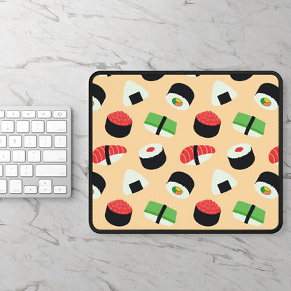 Kawaii Sushi & Onigiri Pattern Mouse Pad