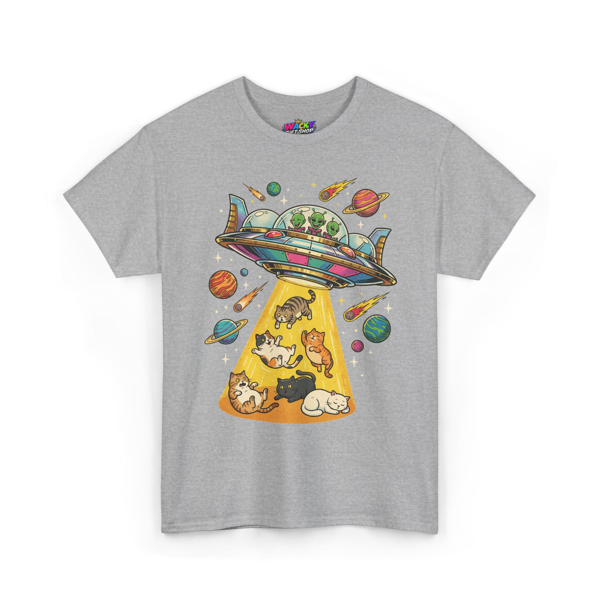Alien Cat Abduction T-Shirt