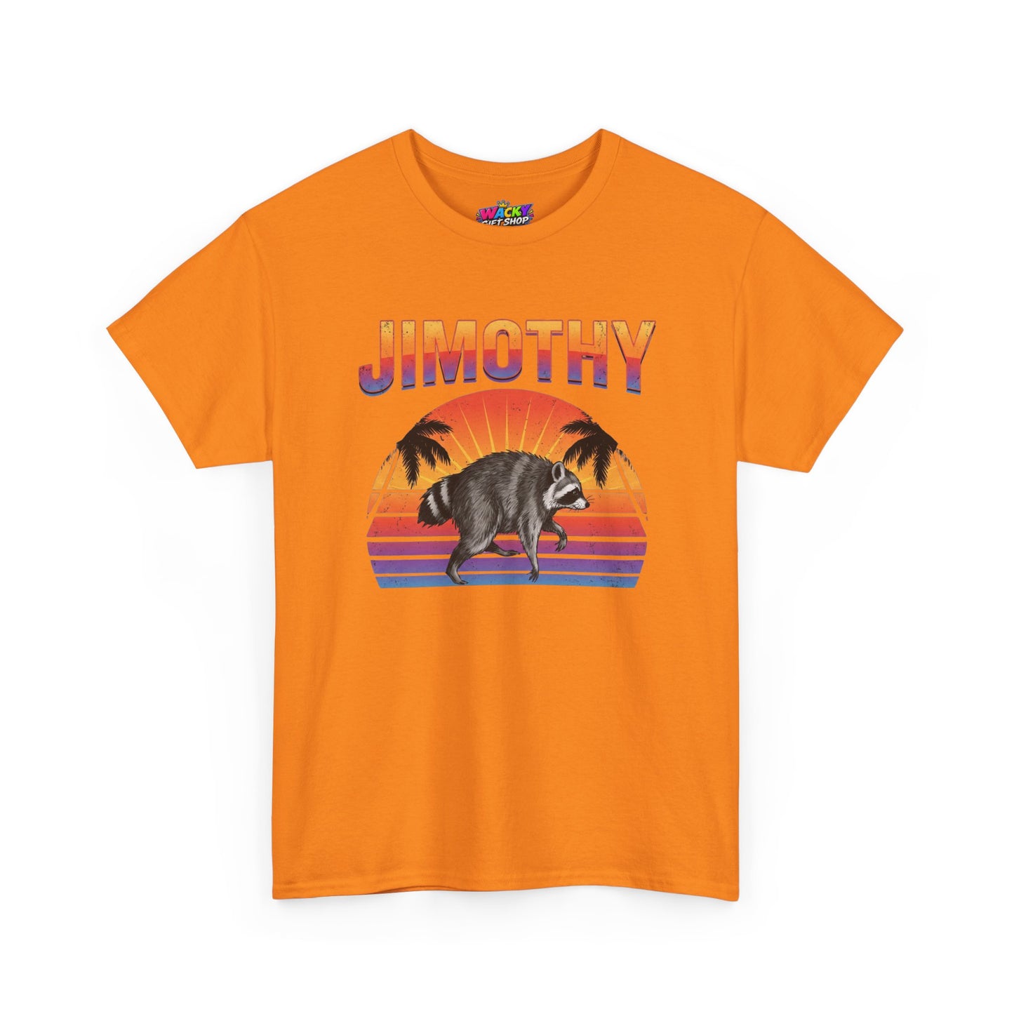 Jimothy Retro Sunset Raccoon T-Shirt