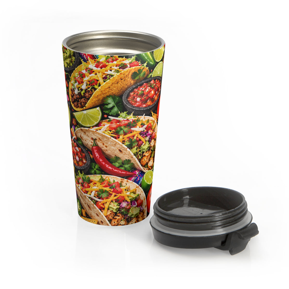 Taco Fiesta Stainless Steel Travel Mug