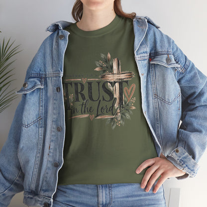 Trust in the Lord Proverbs 3:5-6 Christian T-Shirt
