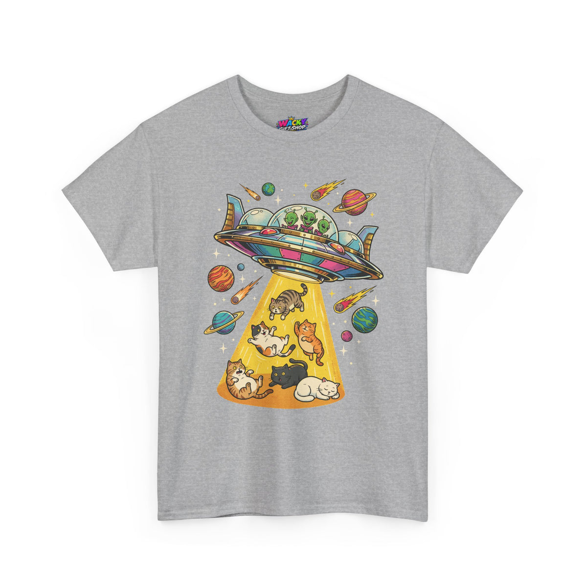 Alien Cat Abduction T-Shirt