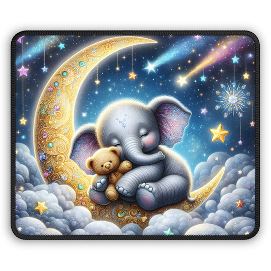 Moonlit Elephant Dreams Mouse Pad