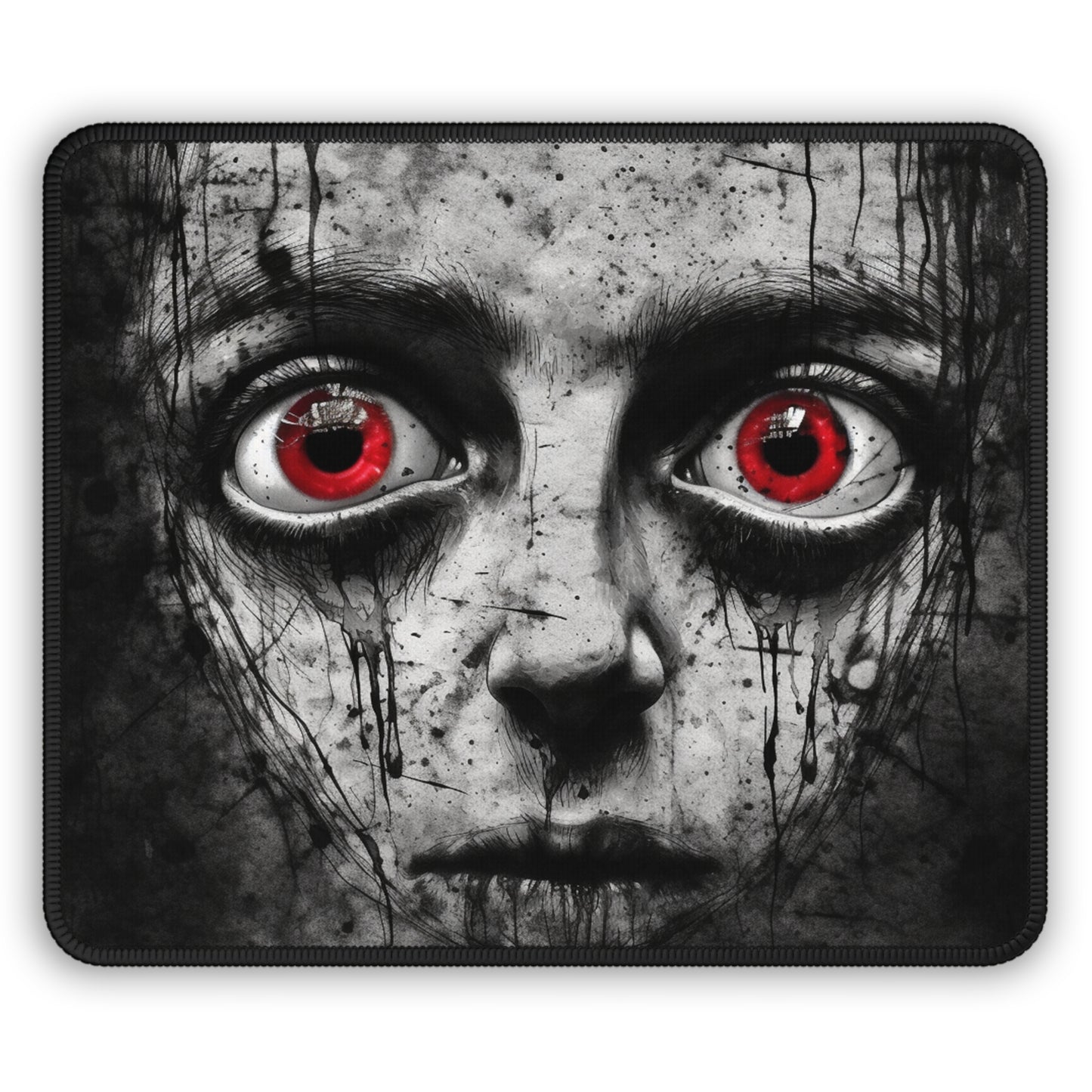 Crimson Gaze Horror Mouse Pad