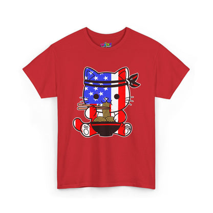 Patriotic Ramen Cat T-Shirt