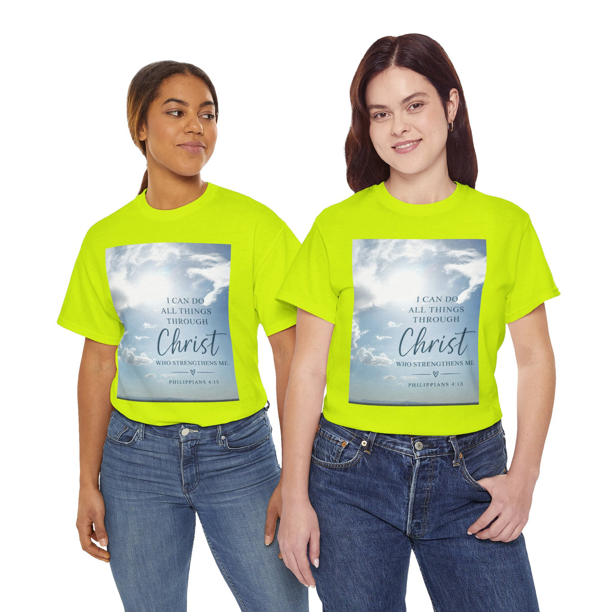 Through Christ Philippians 4:13 Christian T-Shirt