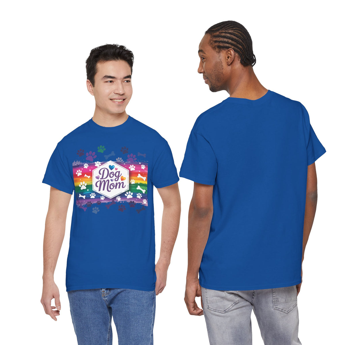 Rainbow Dog Mom T-Shirt