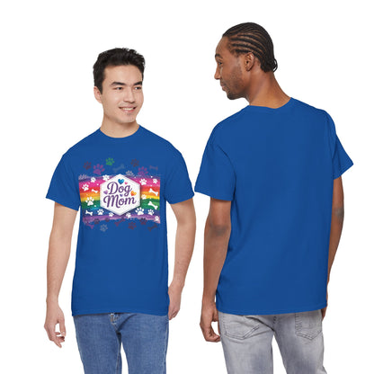 Rainbow Dog Mom T-Shirt