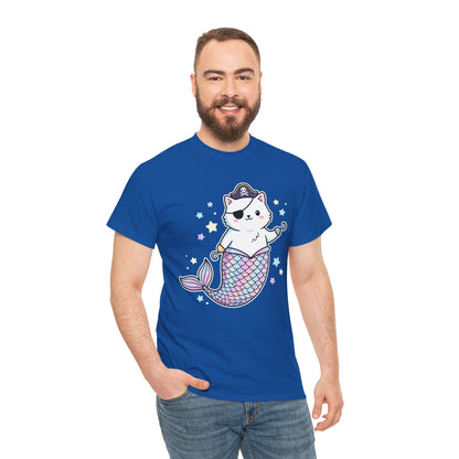 Pirate Mermaid Cat T-Shirt