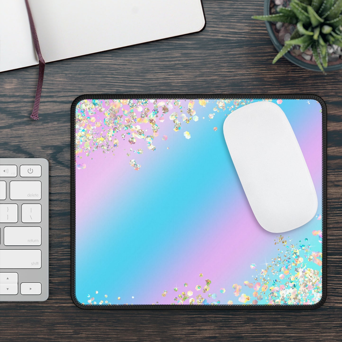 Cotton Candy Sparkle Mouse Pad