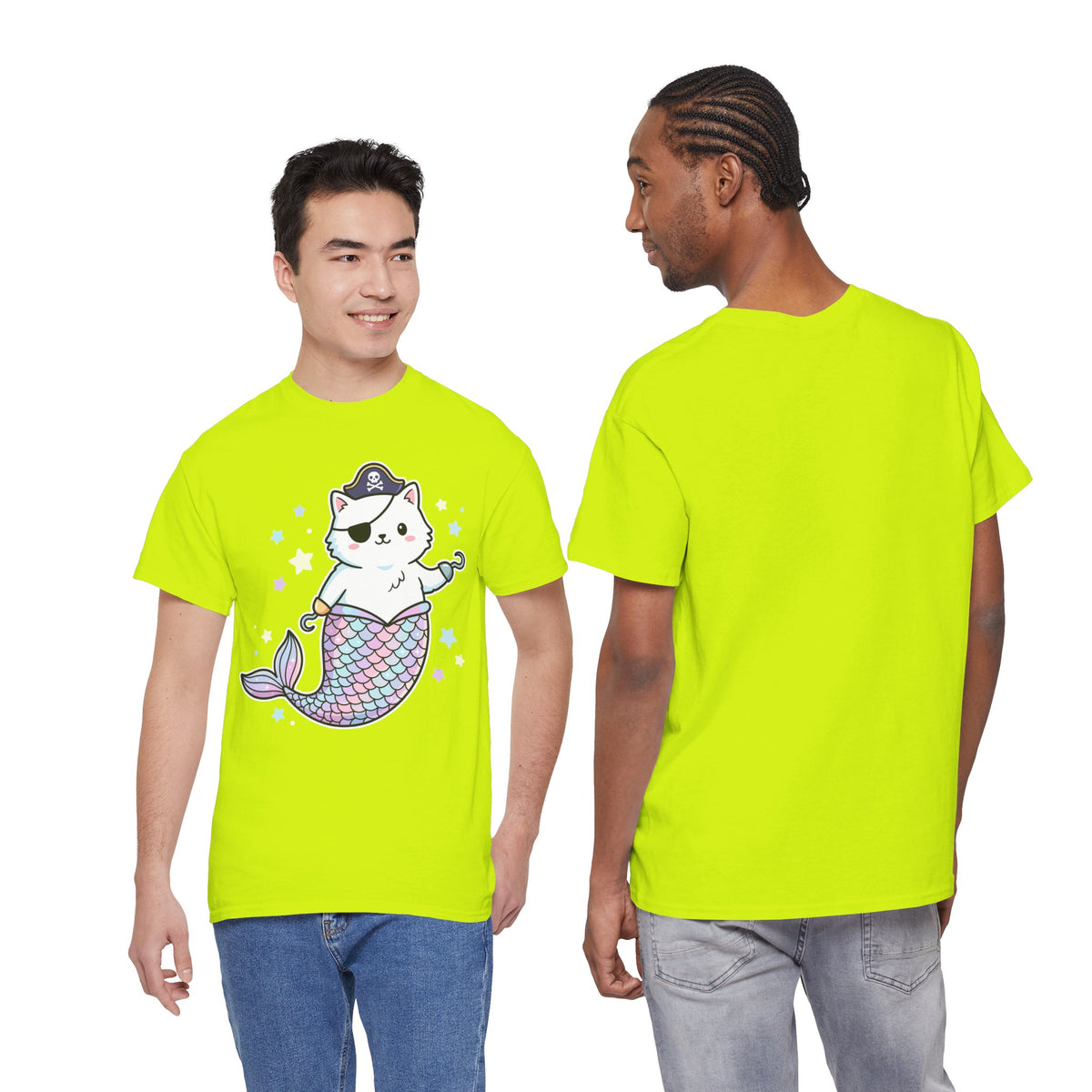Pirate Mermaid Cat T-Shirt