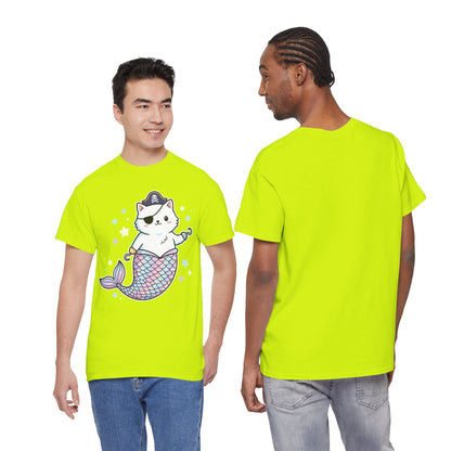 Pirate Mermaid Cat T-Shirt