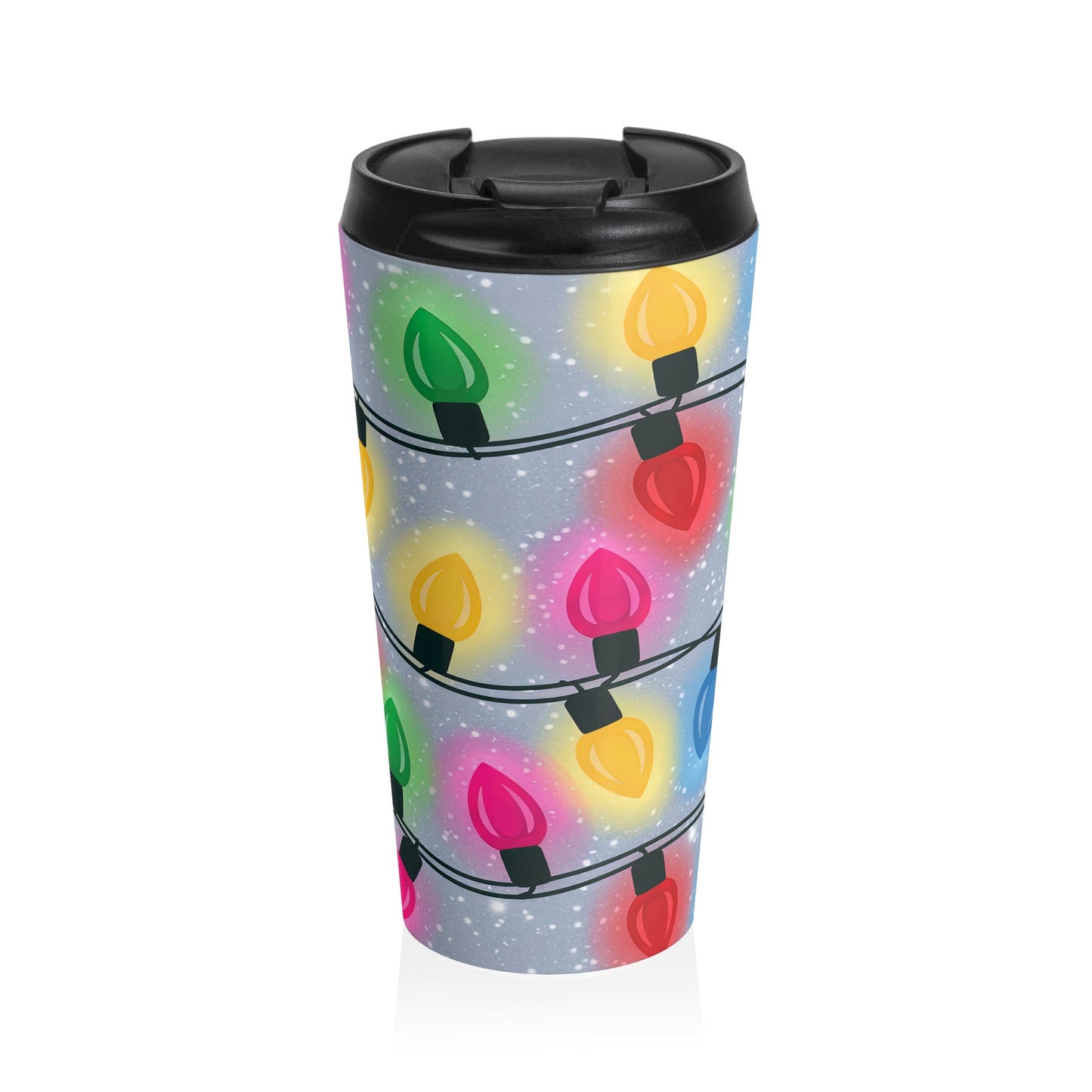 Christmas Lights Travel Mug