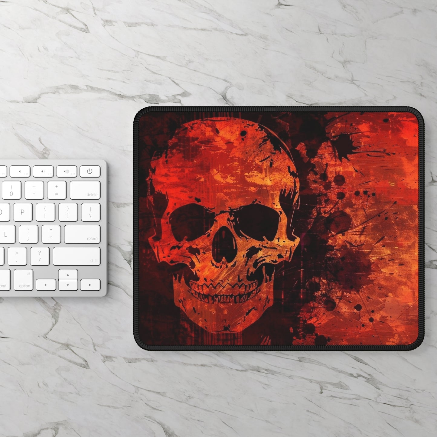 Inferno Skull Mouse Pad