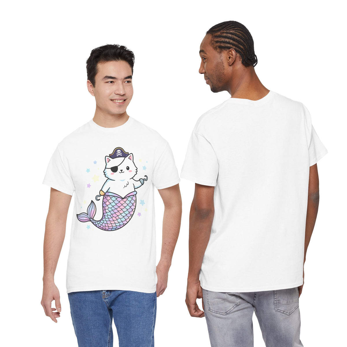 Pirate Mermaid Cat T-Shirt