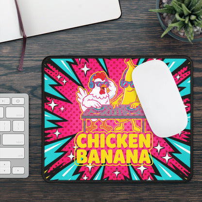 Chicken Banana DJ Mouse Pad