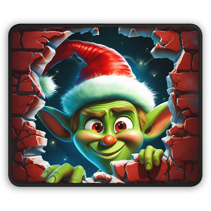 Sneaky Christmas Goblin Mouse Pad