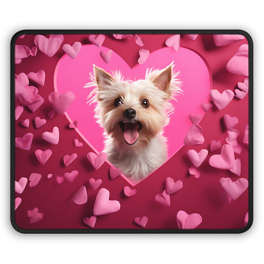 Heartburst Pup Mouse Pad