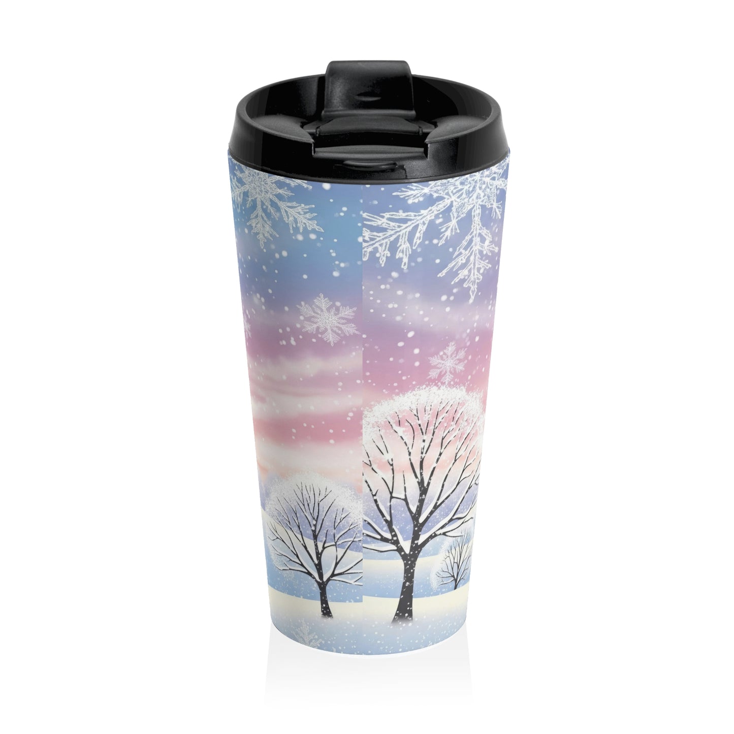 Winter Sunset Landscape Travel Mug