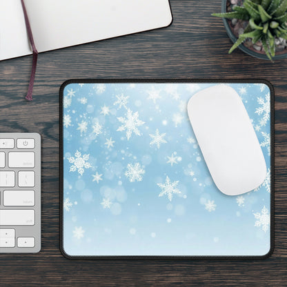 Soft Snowfall Serenity Mouse Pad