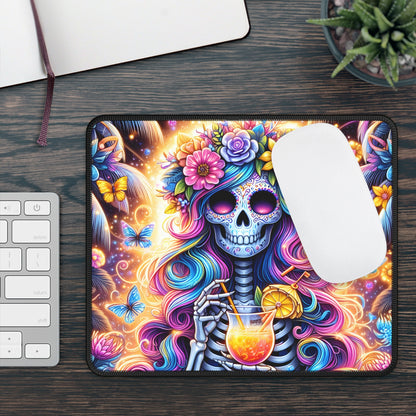 Tropical Sugar Skull Cocktail Mouse Pad