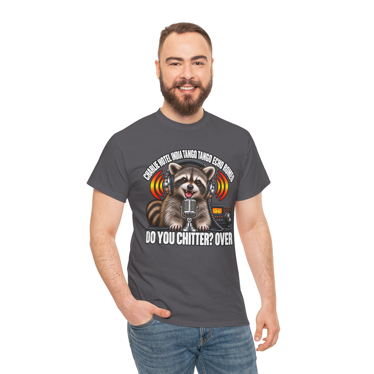 Do You Chitter? Over Raccoon Ham Radio T-Shirt