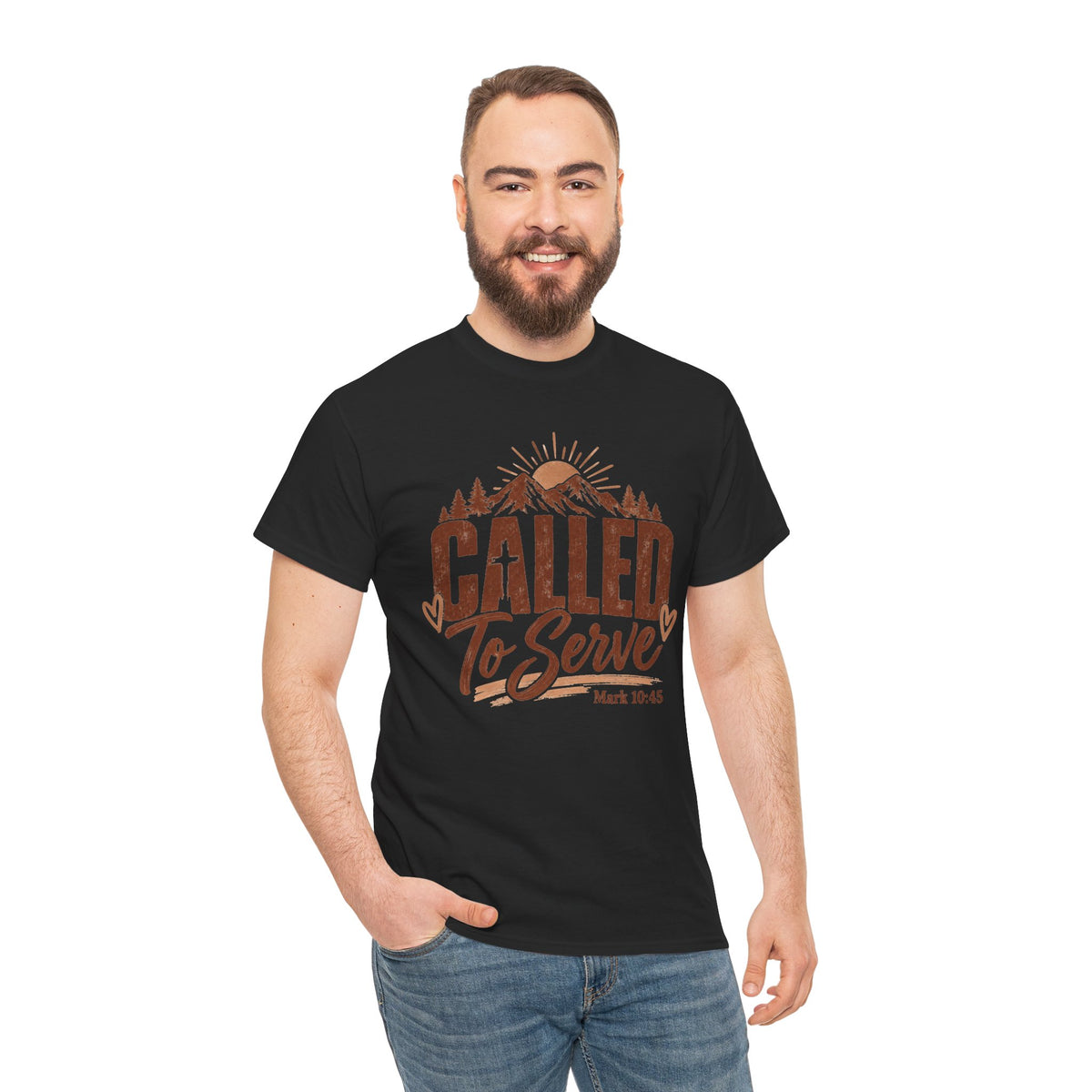 Called to Serve Mark 10:45 Christian T-Shirt
