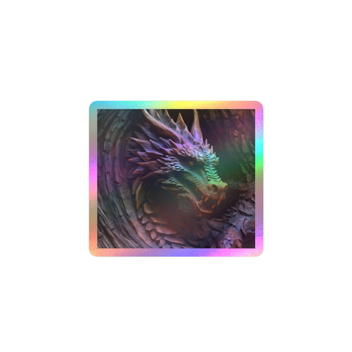 Fierce Dragon Kiss-Cut Vinyl Sticker